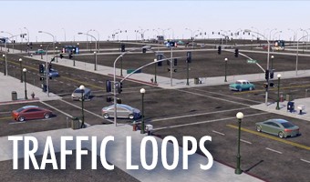 Traffic Loops with cars for City Rig and Instant City by C4depot